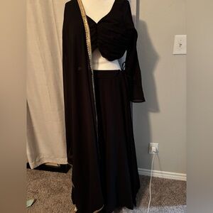 Elegant Black Lehenga Choli Sets